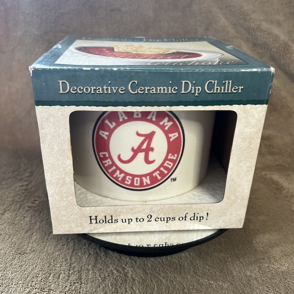 University Of Alabama Crimson Tide Decorative Ceramic Dip Chiller Bowl